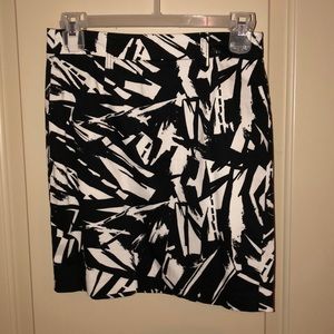Black and white skirt